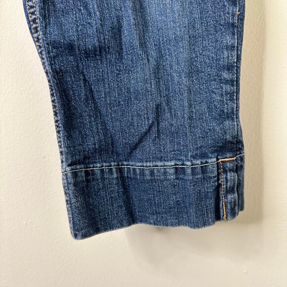 Sz 8/ 10 Y2K VTG Signature by Levi Strauss Capri Cropped Jeans No Back Pockets - Picture 4 of 6